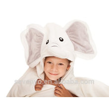 100% bambou éléphant bébé serviette à capuche super pelucheux serviette de bain bébé